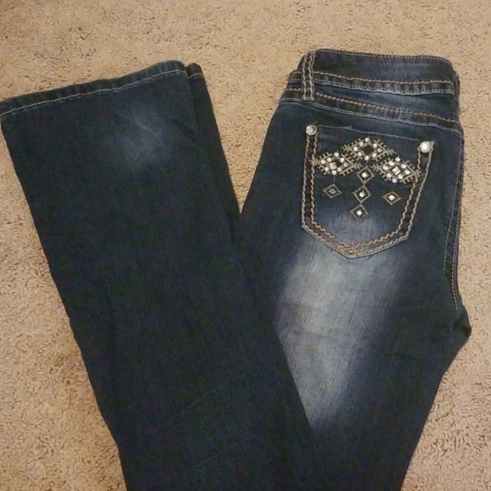 Size 1 Rhinestone Jeans